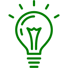 a company logo that resembles a light bulb