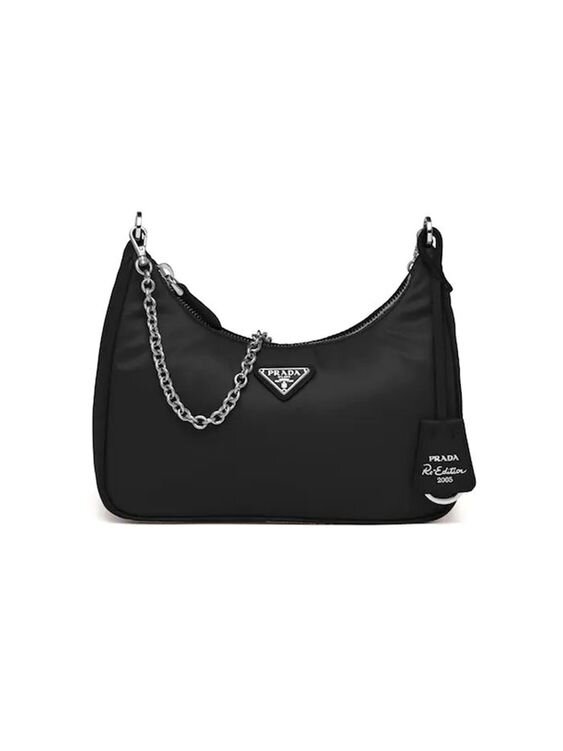 photo of a black re-nylon bag