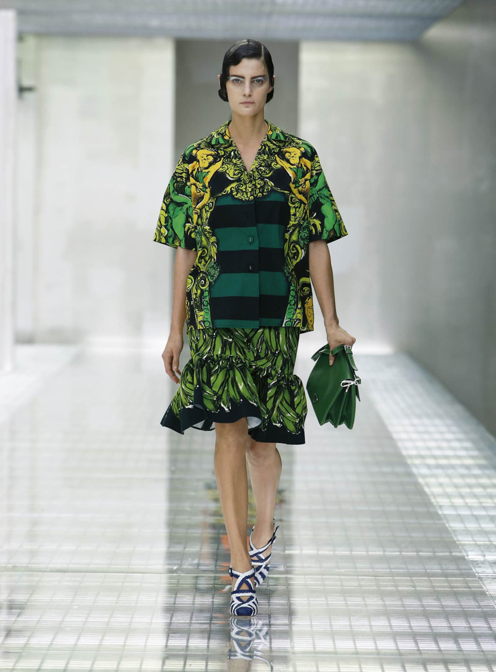 Minimal Baroque inspired runway look